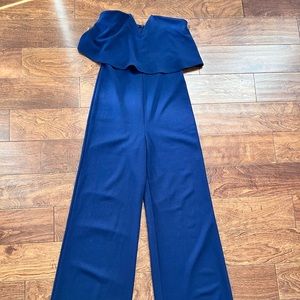 Blue Wide Leg Jumpsuit